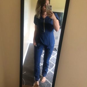 Jaanuu Navy Blue Scrub Set SCRUBS